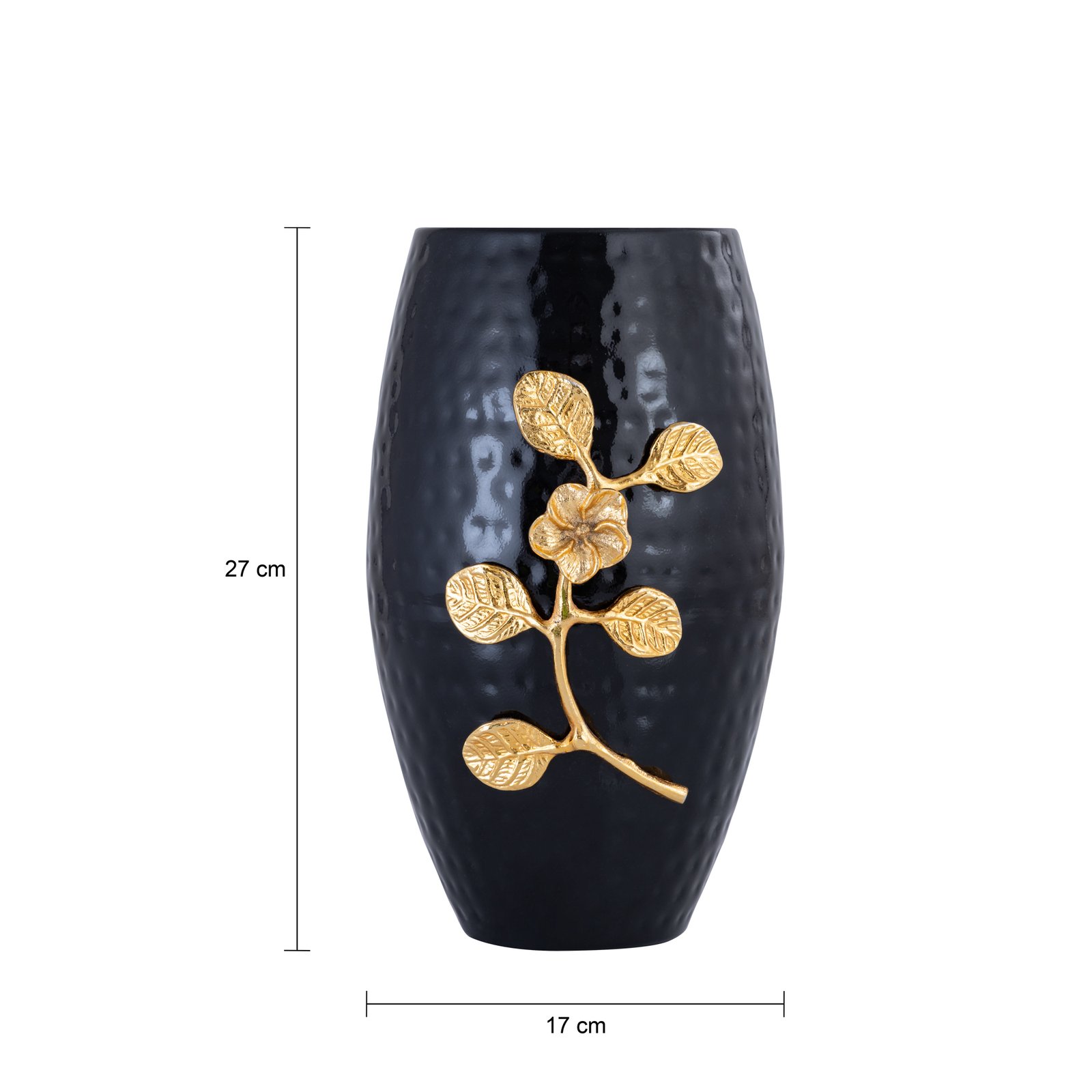 Decowill Brass Flower Vase Combo Black & White | Home Decor photo 2
