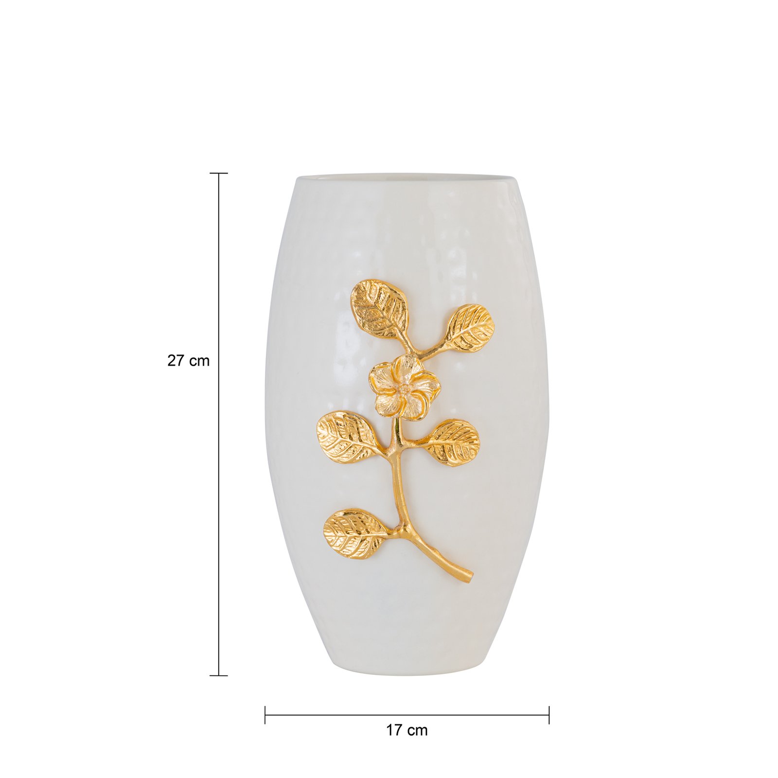 Decowill Brass Flower Vase Combo Black & White | Home Decor photo 3