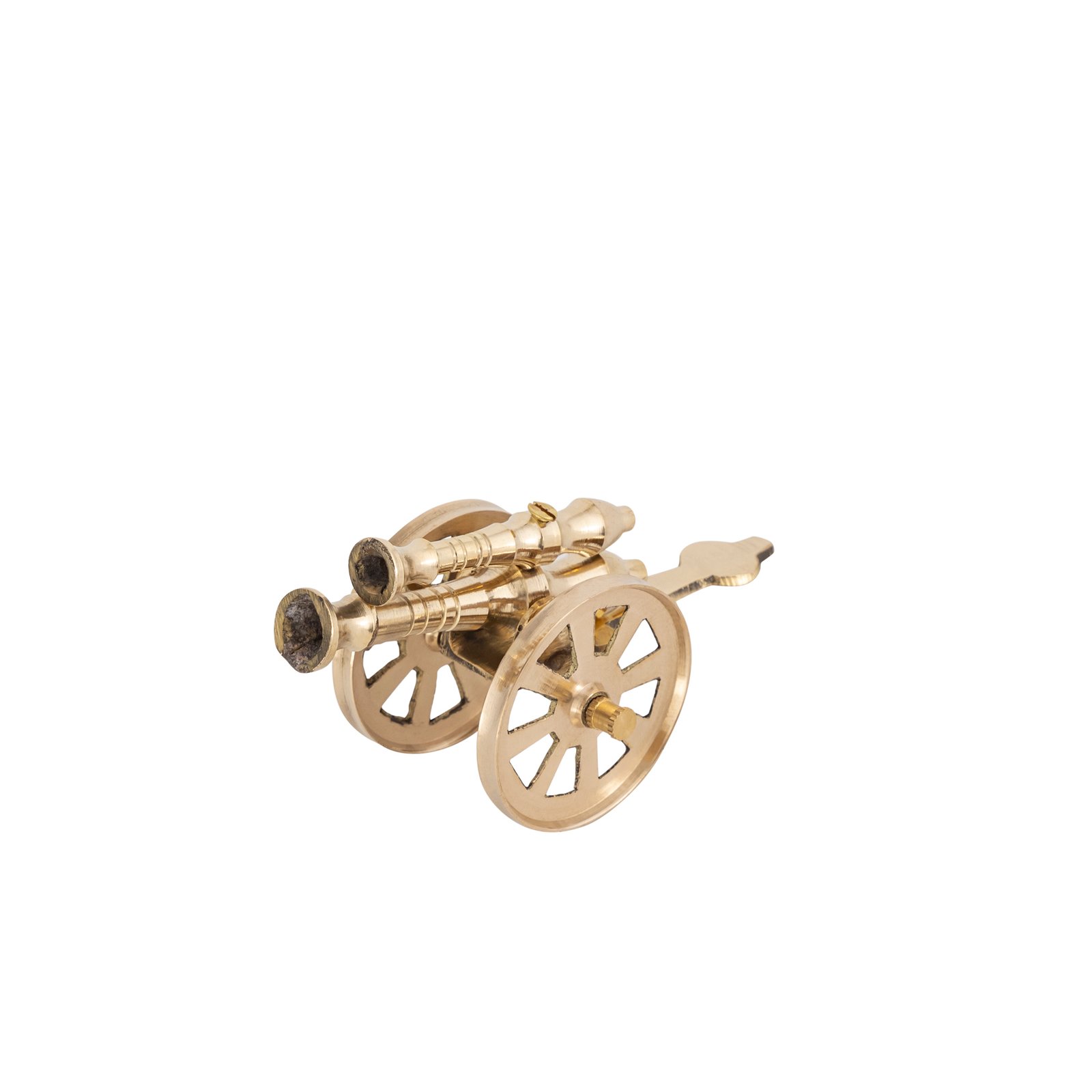 Decowill Pure Brass Cannon | Brass Showpiece | LxWxH - 11cmx6cmx6cm photo 3