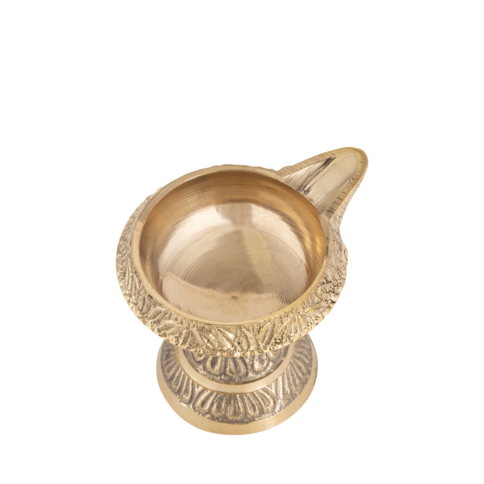 Decowill Brass Kuber Diya Medium | Diya for Pooja | Brass (Pack of 2) Table Diya Set photo 5