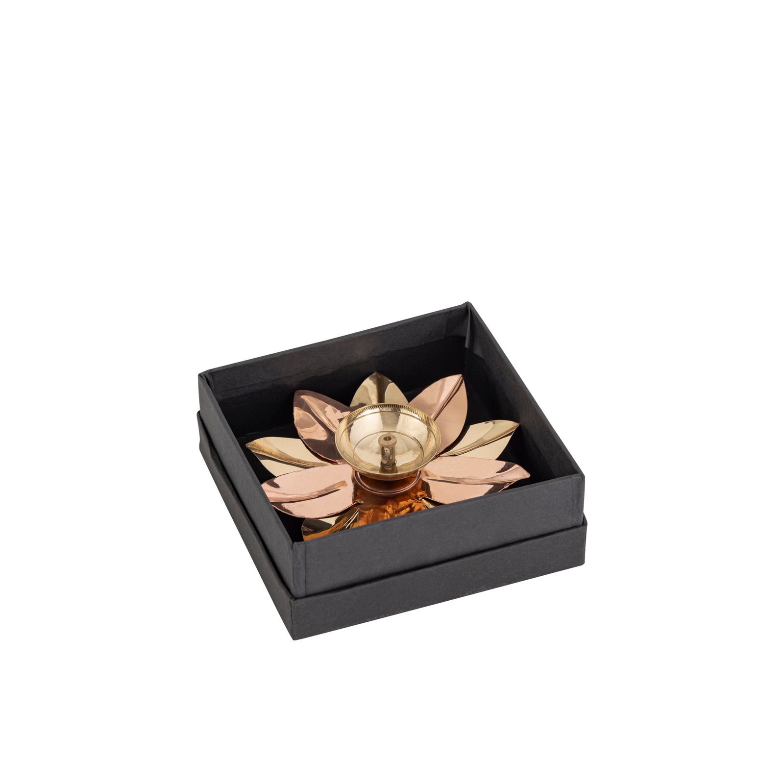 Decowill Brass Akhand Diya with Lotus Leafs | Diya for Diwali Decoration photo 7