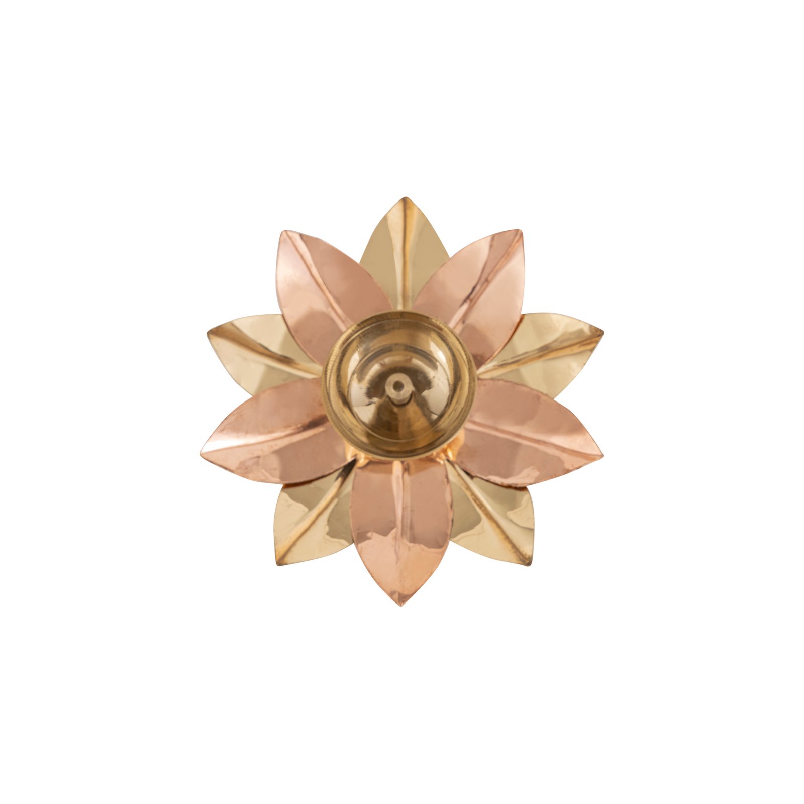Decowill Brass Akhand Diya with Lotus Leafs | Diya for Diwali Decoration photo 5