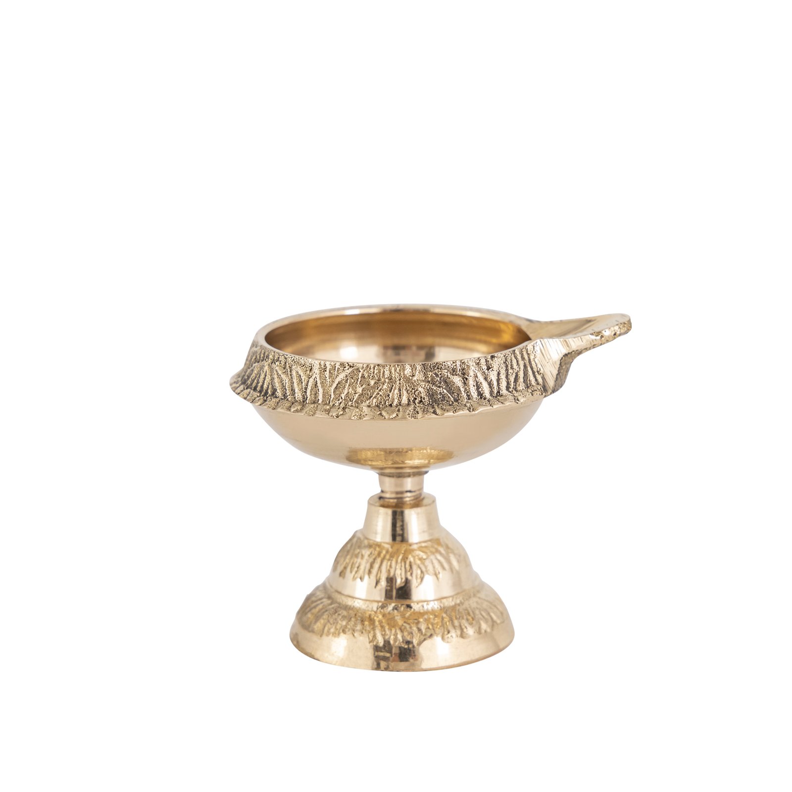 Brass Kuber Diya with Stand Pack of 2 | Diya for Diwali Pooja photo 3