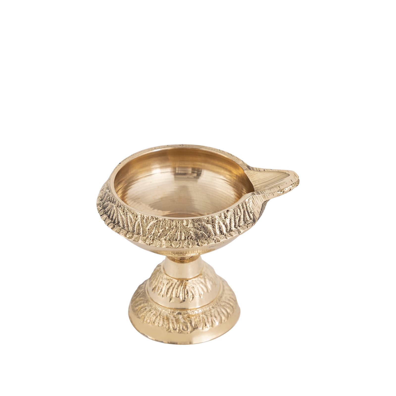 Brass Kuber Diya with Stand Pack of 2 | Diya for Diwali Pooja photo 4