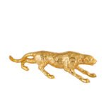 Brass Jaguar Statue