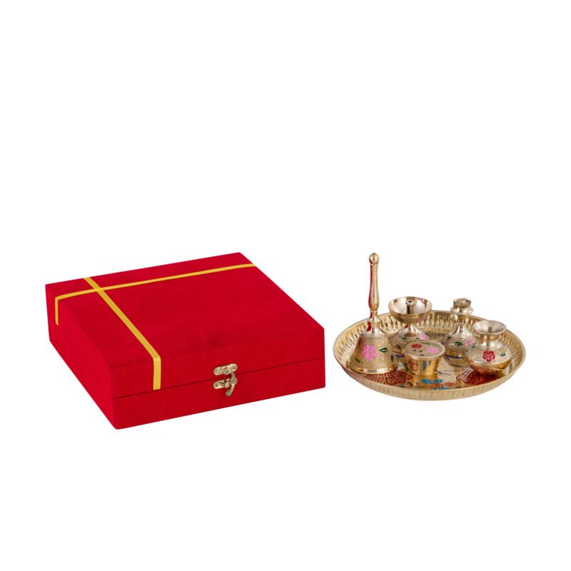 Brass Pooja Thali Set