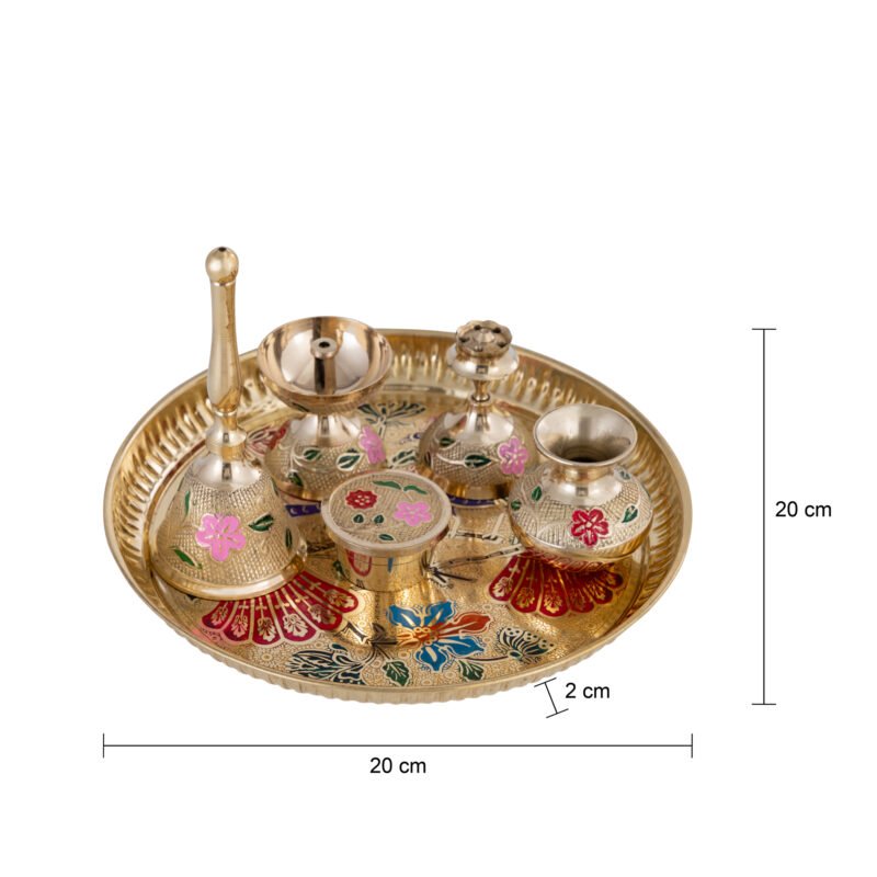 Brass Pooja Thali Set