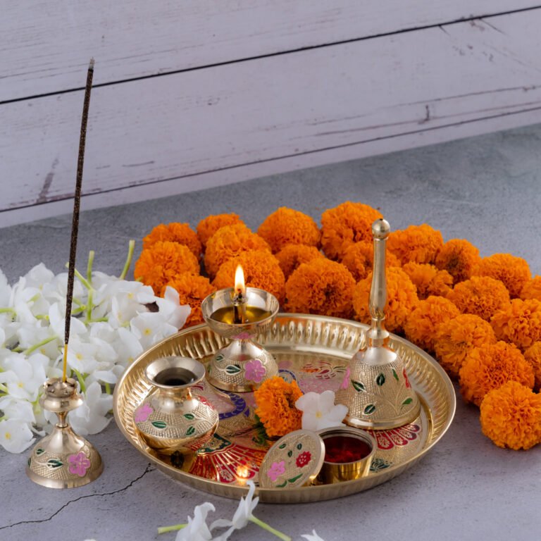 Brass Pooja Thali Set