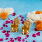 Decowill Brass Kamakshi Diya Small Set of 2