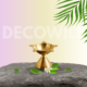 Decowill Brass Panchmukhi Diya Large