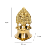 Pure Brass Kamakshi Devi Diya Medium