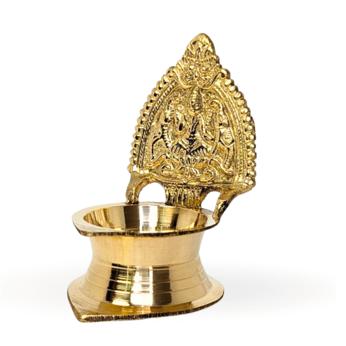 Pure Brass Kamakshi Devi Diya Medium