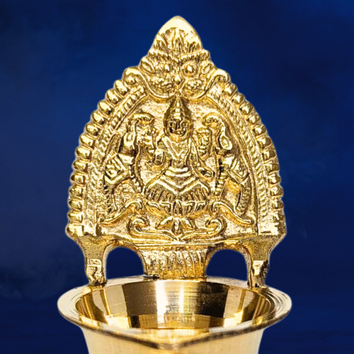 Pure Brass Kamakshi Devi Diya Medium