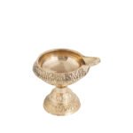 Decowill Brass Kuber Diya with Stand