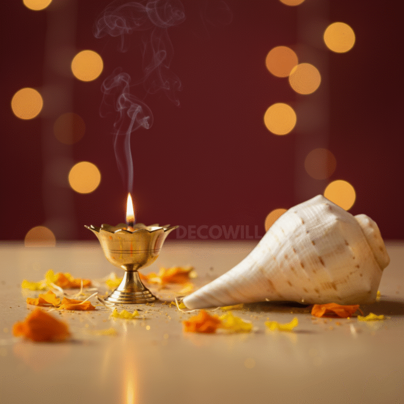 Decowill Brass Devdas Diya Size 0