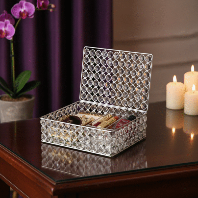 Decowill Crystal Diamond Jewellery Box