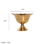 Decowill Brass Devdas Diya Size 2