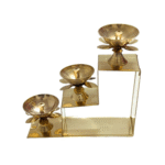 Decowill 3 Step Brass Diya