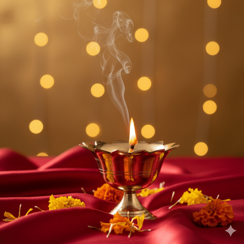 Decowill Brass Devdas Diya Size 2